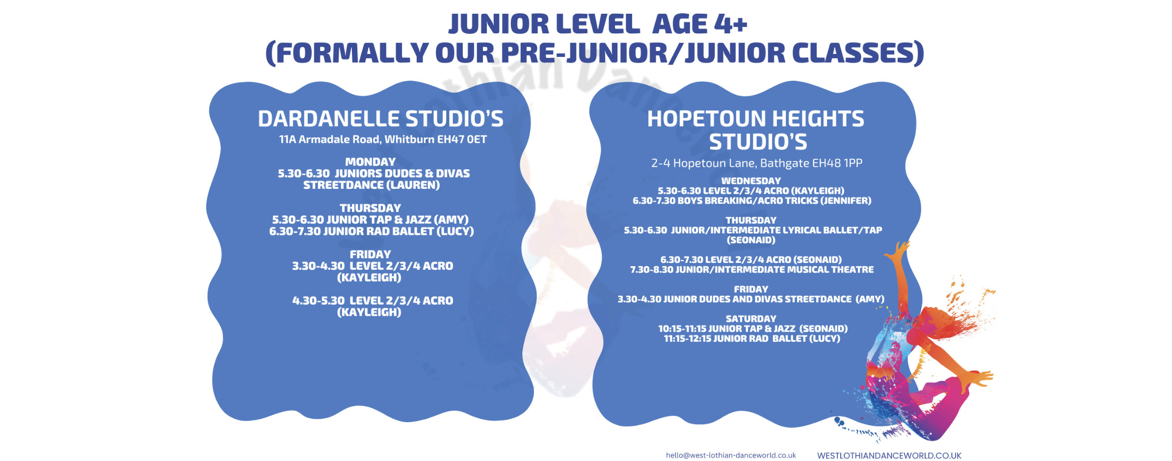 Junior level classes