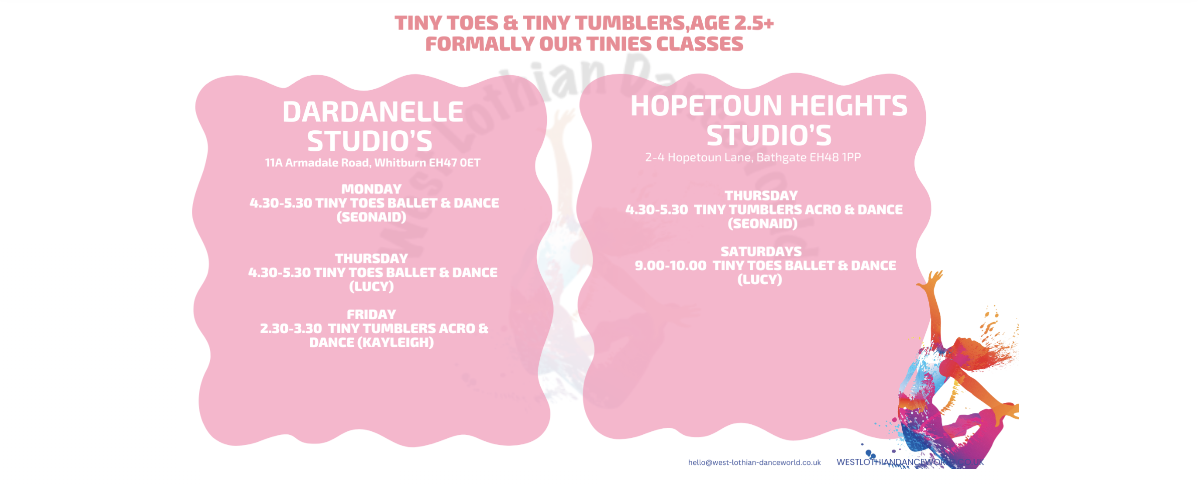tiny toes and tumblers class times